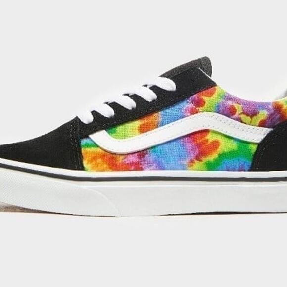 Vans Old Skool Kids 'Spiral Tie Dye' size 1.5 - Picture 2 of 6